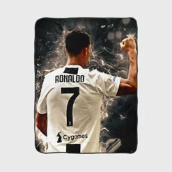 Cristiano Ronaldo Gracious CR7 Footballer Player Fleece Blanket 1