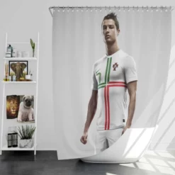 Cristiano Ronaldo Greatest Of All Tme Shower Curtain