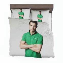 Cristiano Ronaldo Green T Shirt Young Bedding Set 1