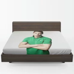 Cristiano Ronaldo Green T Shirt Young Fitted Sheet 1