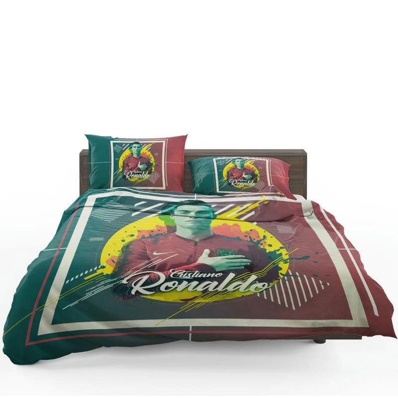 Cristiano Ronaldo Hearty Footballer Player Bedding Set