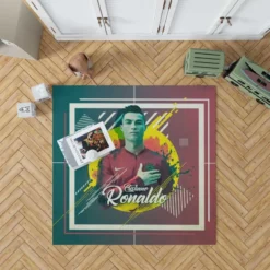 Cristiano Ronaldo Hearty Footballer Player Rug