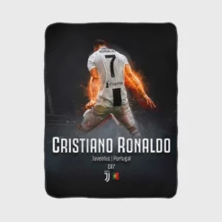 Cristiano Ronaldo Incredible Footballer Fleece Blanket 1