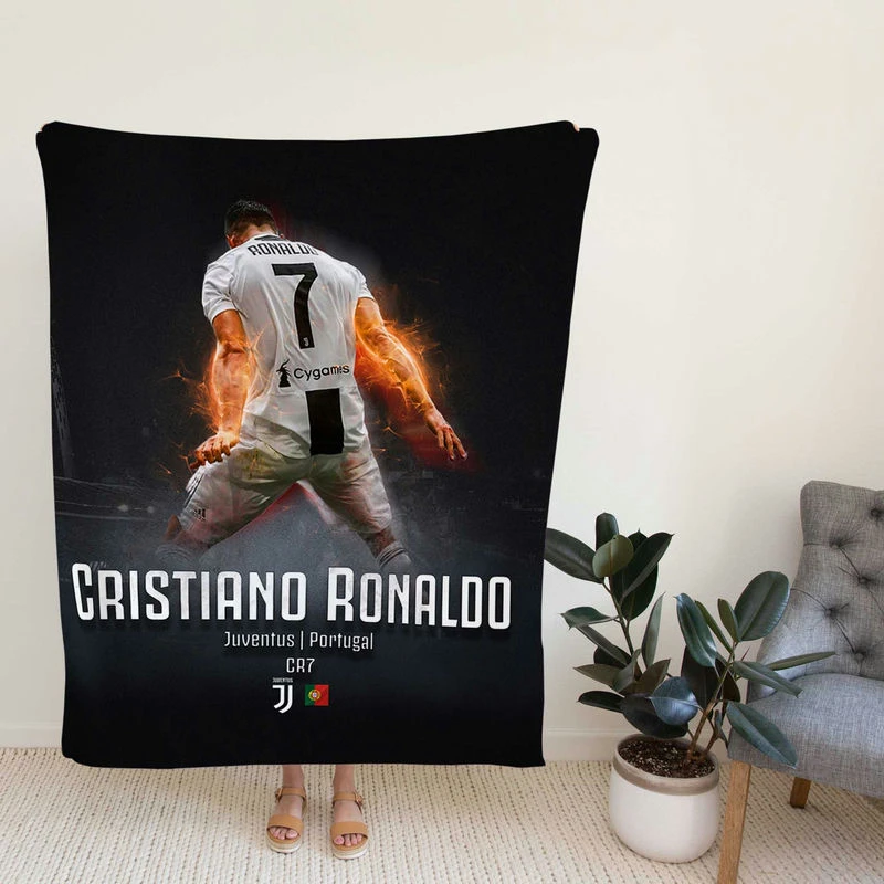 Cristiano Ronaldo Incredible Footballer Fleece Blanket