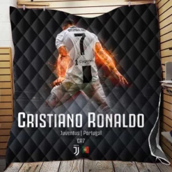 Cristiano Ronaldo Incredible Footballer Quilt Blanket