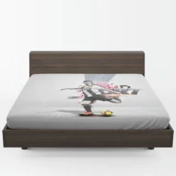 Cristiano Ronaldo Juve CR7 Soccer Player Fitted Sheet 1