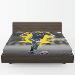 Cristiano Ronaldo Juve Serie A Soccer Player Fitted Sheet 1