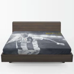 Cristiano Ronaldo Juventus Football Player Fitted Sheet 1