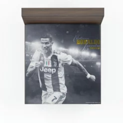 Cristiano Ronaldo Juventus Football Player Fitted Sheet