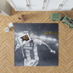 Cristiano Ronaldo Juventus Football Player Rug