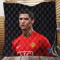 Cristiano Ronaldo Manchester United Top Player Quilt Blanket