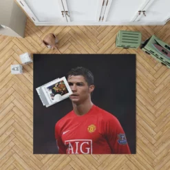 Cristiano Ronaldo Manchester United Top Player Rug
