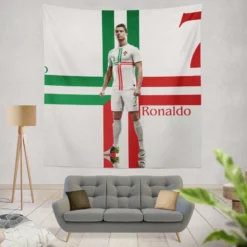 Cristiano Ronaldo One of the Greatest Players of All Time Tapestry