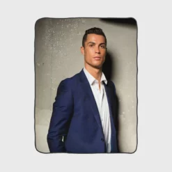 Cristiano Ronaldo Portugal Football Player Fleece Blanket 1