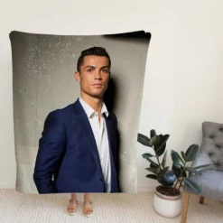 Cristiano Ronaldo Portugal Football Player Fleece Blanket