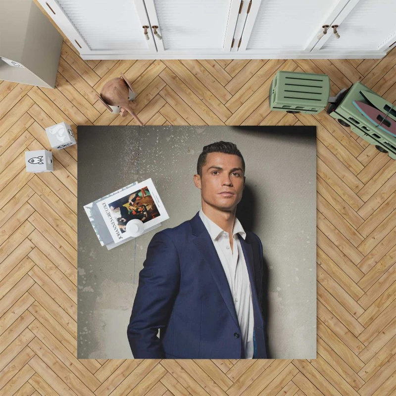 Cristiano Ronaldo Portugal Football Player Rug