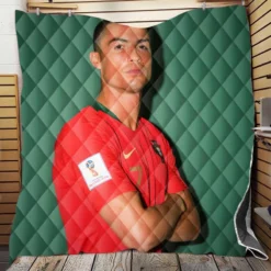 Cristiano Ronaldo Portugal Footballer Player Quilt Blanket