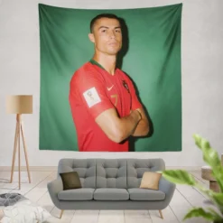 Cristiano Ronaldo Portugal Footballer Player Tapestry