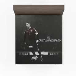 Cristiano Ronaldo Portugal Forward Football Player Fitted Sheet