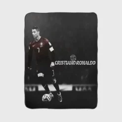 Cristiano Ronaldo Portugal Forward Football Player Fleece Blanket 1