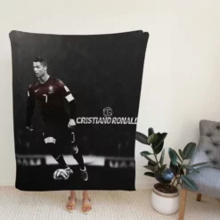 Cristiano Ronaldo Portugal Forward Football Player Fleece Blanket