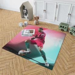 Cristiano Ronaldo Portugal Powerfull Footballer Rug 1