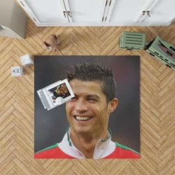 Cristiano Ronaldo Portugal Youth Player Rug