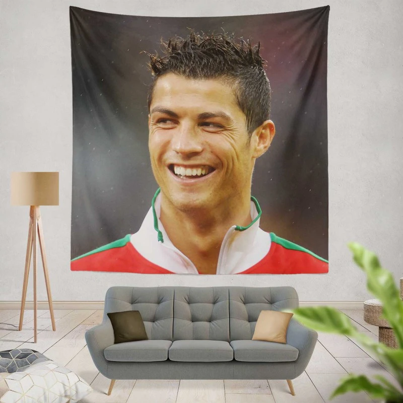 Cristiano Ronaldo Portugal Youth Player Tapestry