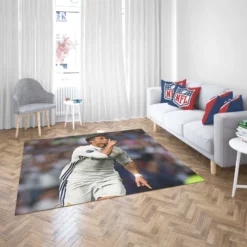 Cristiano Ronaldo Rapid Football Player Rug 2