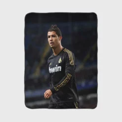 Cristiano Ronaldo Real Madrid Football Star Fleece Blanket 1