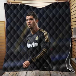 Cristiano Ronaldo Real Madrid Football Star Quilt Blanket