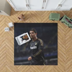 Cristiano Ronaldo Real Madrid Football Star Rug