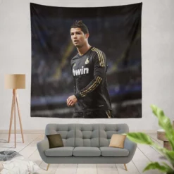 Cristiano Ronaldo Real Madrid Football Star Tapestry