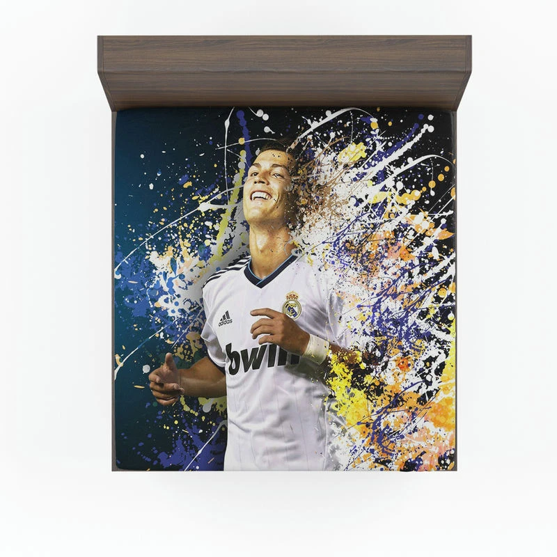 Cristiano Ronaldo Real Madrid La Liga Star Player Fitted Sheet