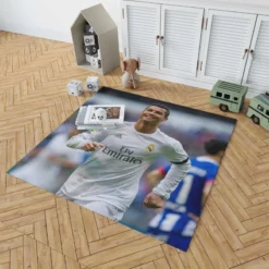 Cristiano Ronaldo Real Madrid sports Player Rug 1