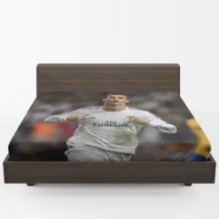 Cristiano Ronaldo Sports Player Real Madrid Fitted Sheet 1