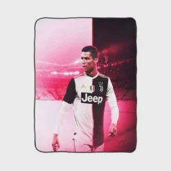 Cristiano Ronaldo The Golden Boy Of Sports Fleece Blanket 1