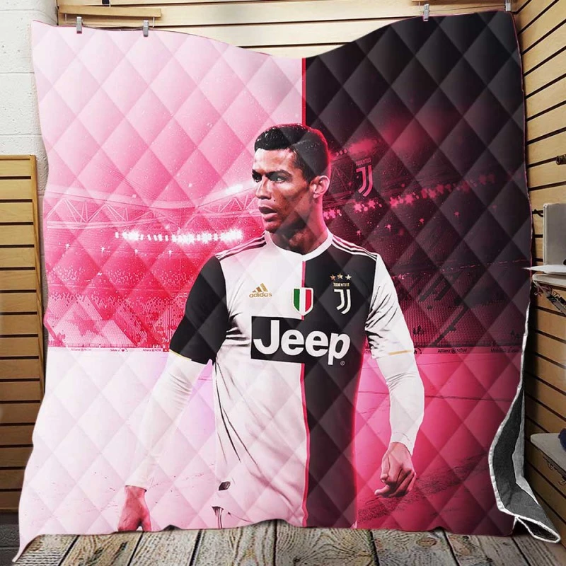 Cristiano Ronaldo The Golden Boy Of Sports Quilt Blanket