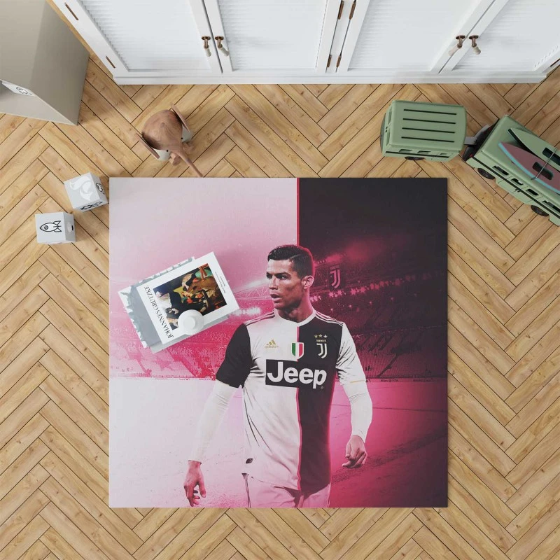 Cristiano Ronaldo The Golden Boy Of Sports Rug