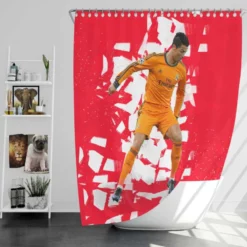 Cristiano Ronaldo The Man Myth Legend Shower Curtain