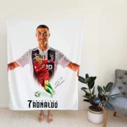 Cristiano Ronaldo The World s Most Famous Footballer Fleece Blanket