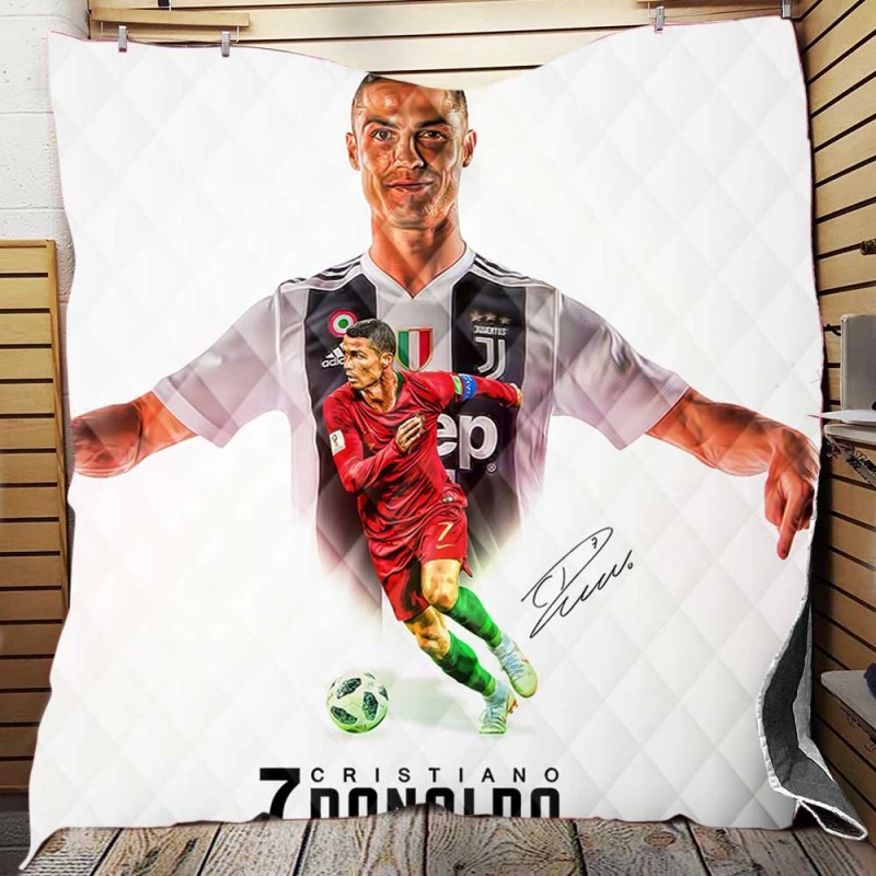 Cristiano Ronaldo The World s Most Famous Footballer Quilt Blanket