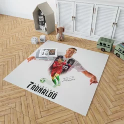 Cristiano Ronaldo The World s Most Famous Footballer Rug 1