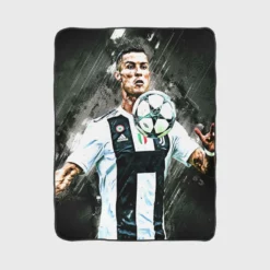 Cristiano Ronaldo UEFA Intertoto Cup Soccer Player Fleece Blanket 1