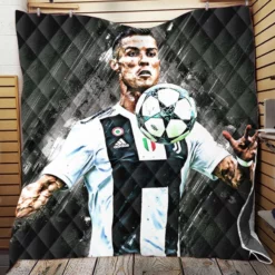 Cristiano Ronaldo UEFA Intertoto Cup Soccer Player Quilt Blanket