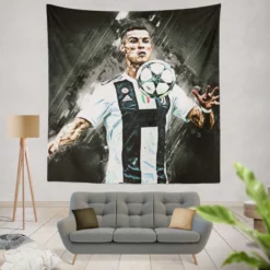 Cristiano Ronaldo UEFA Intertoto Cup Soccer Player Tapestry