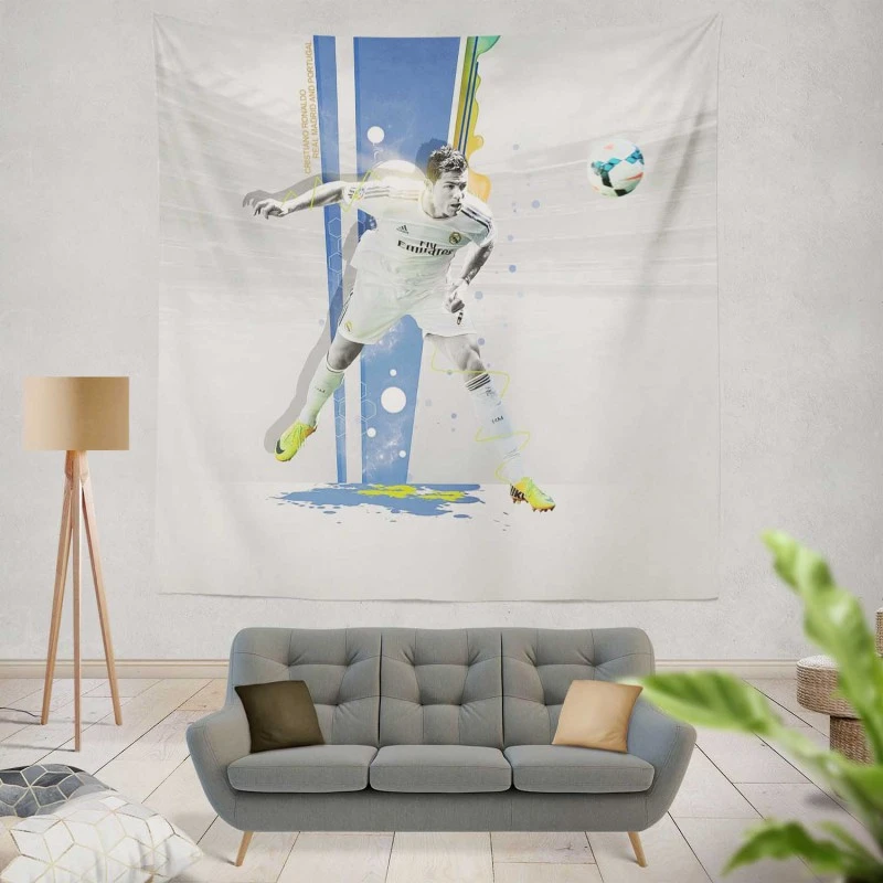 Cristiano Ronaldo consistent Football Player Tapestry