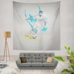 Cristiano Ronaldo dependable sports Player Tapestry