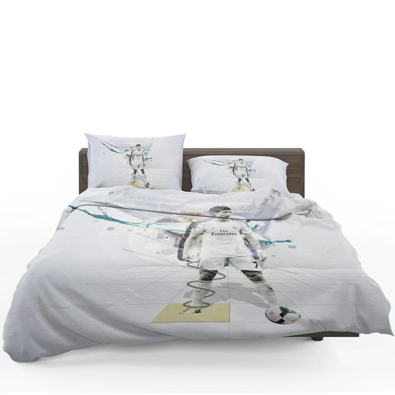 Cristiano Ronaldo determined Madrid Footballer Bedding Set