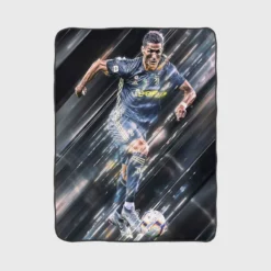 Cristiano Ronaldo dos Santos Aveiro Sports Player Fleece Blanket 1